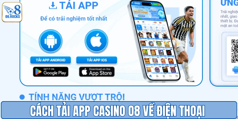 Cách tải app casino O8 về điện thoại